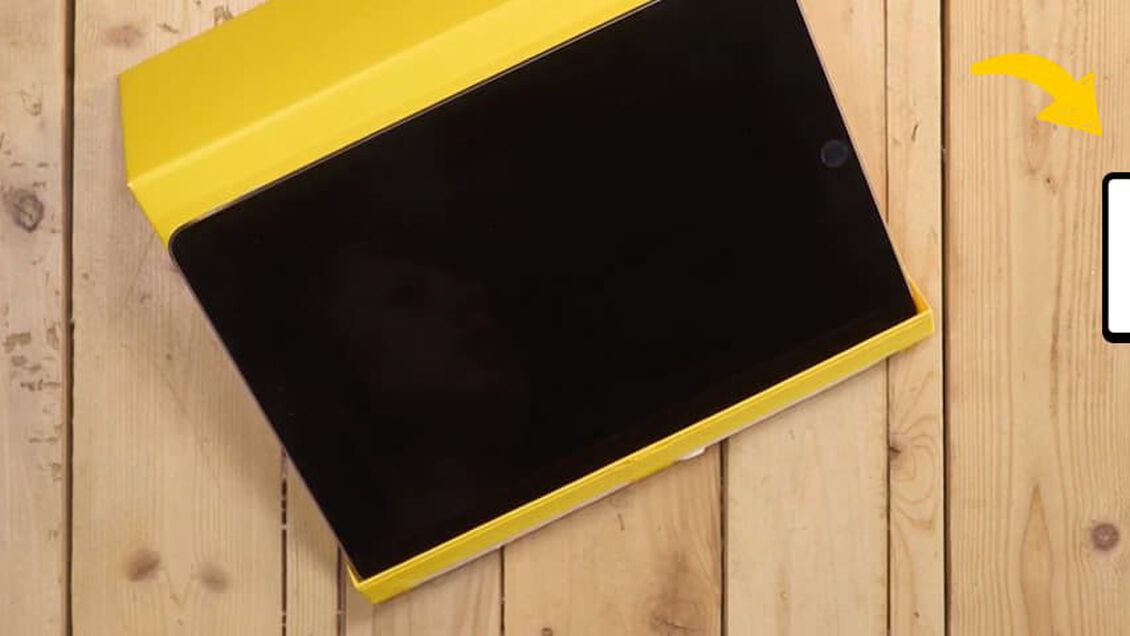 UND VERWENDEN SIE SIE ALS TABLETHALTERUNG
 abspielen