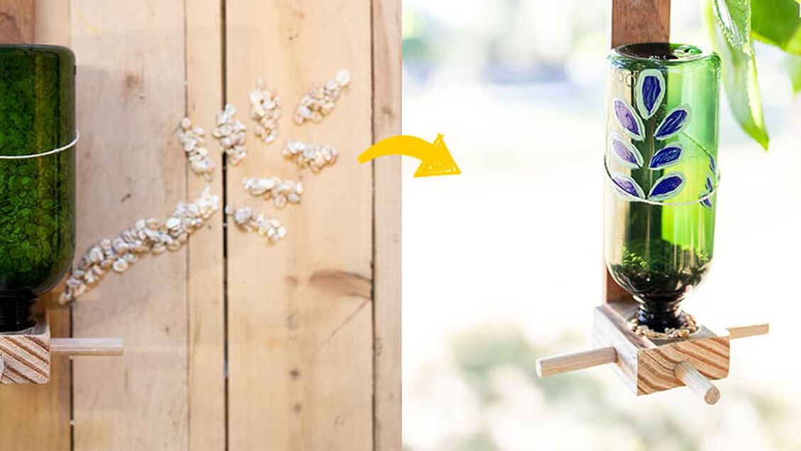 VERWANDELN SIE IHRE LEERE SHAMPOOFLASCHE IN EIN VOGELFUTTERHAUS
 abspielen