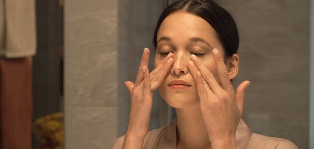 Gesichtsmassage sch&ouml;ne Haut