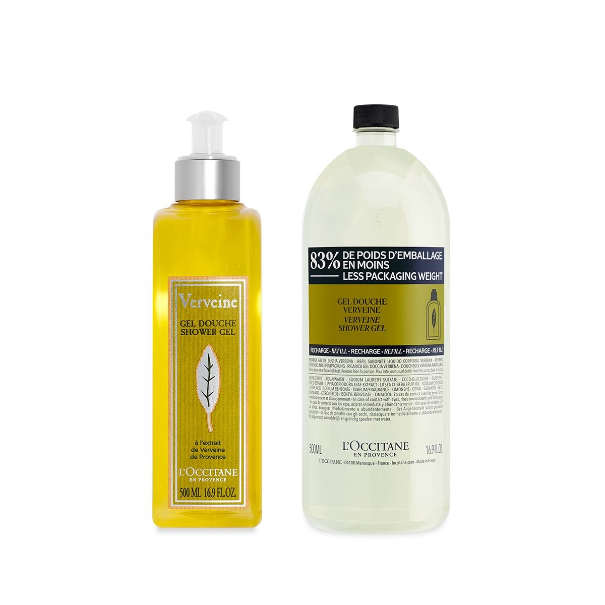 Duo Verbene Duschgel 500ml und Nachfüllpackung - L'Occitane en Provence