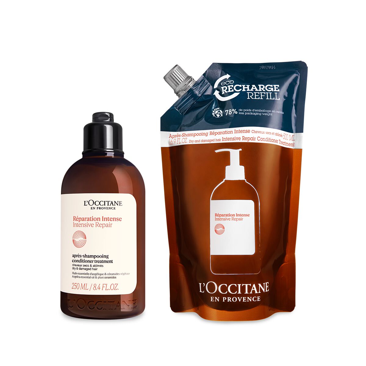 Duo Intensiv-Repair Conditioner 250ml und Nachfüllpackung - L'Occitane en Provence