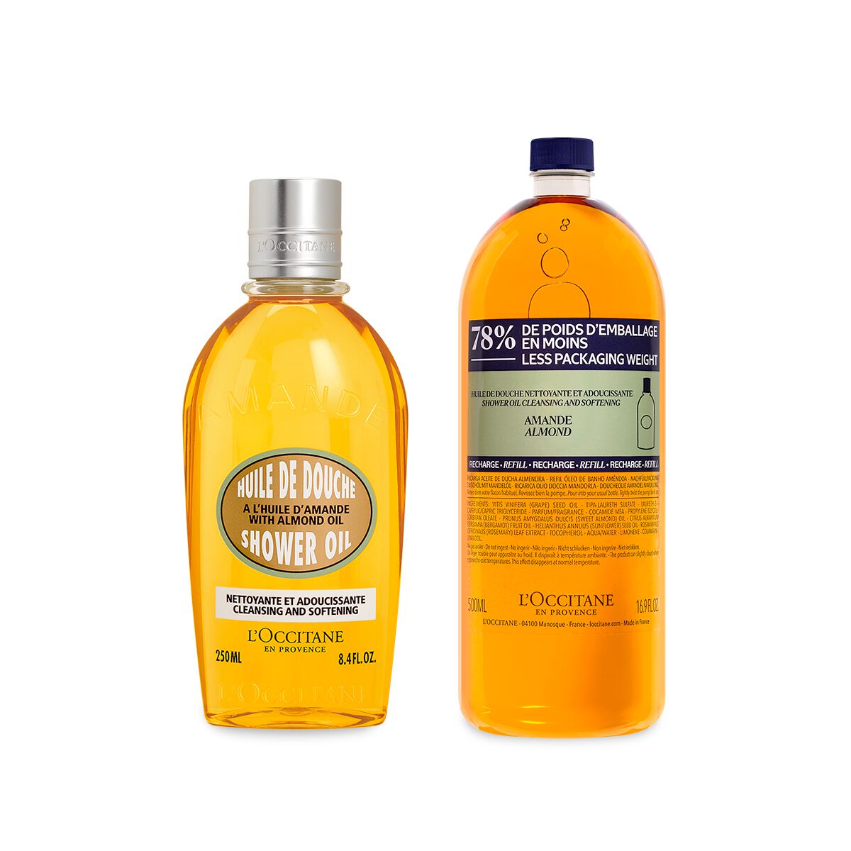 Duo Mandel Duschöl 250ml und Nachfüllpackung - L'Occitane en Provence