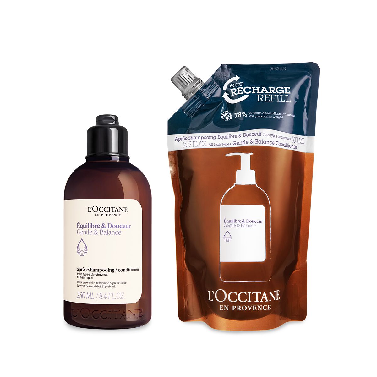 Duo Sanfte Balance Conditioner 250ml und Nachfüllpackung - 750 - L'Occitane en Provence