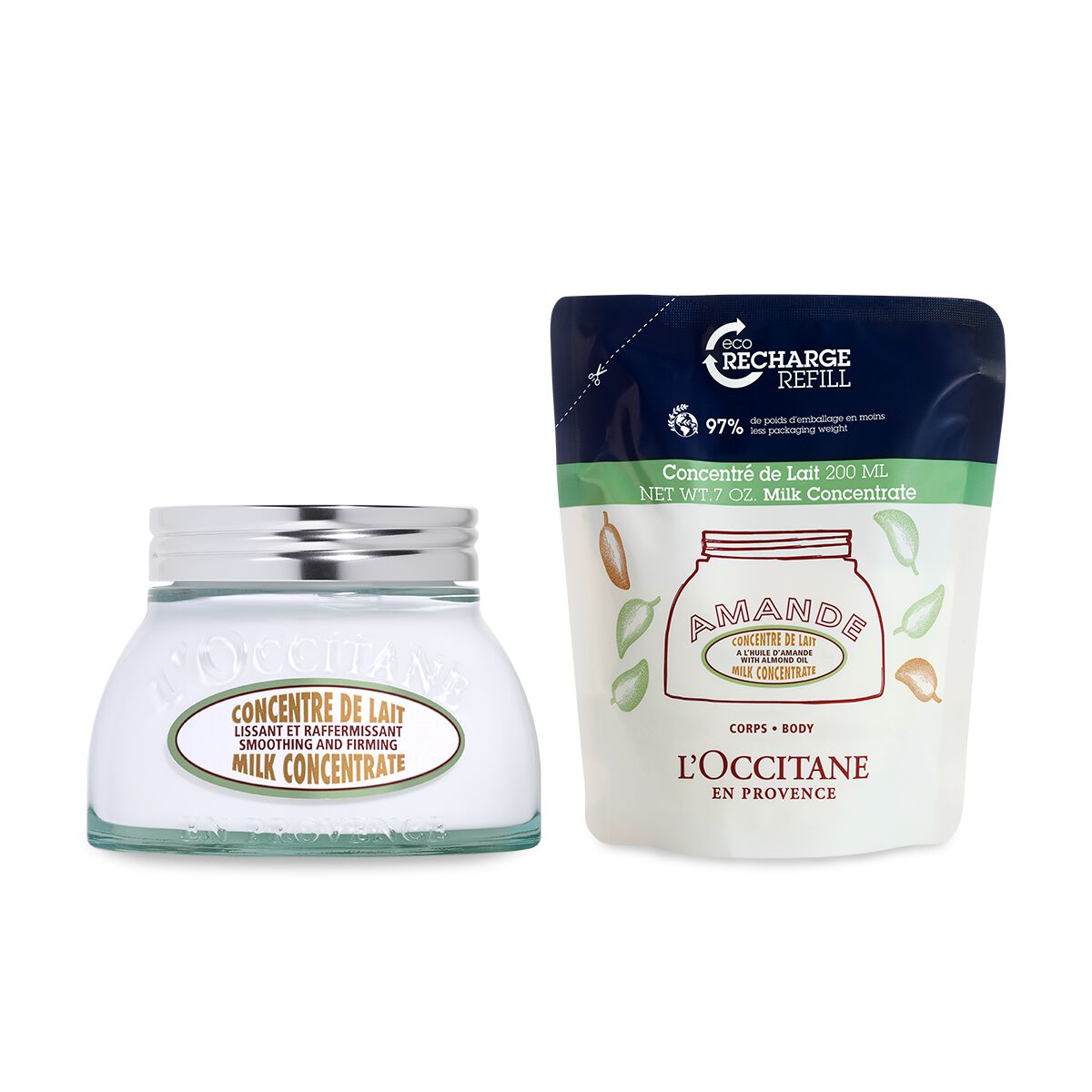 Duo Mandel Körpercreme 200ml und Nachfüllpackung - 400 - L'Occitane en Provence