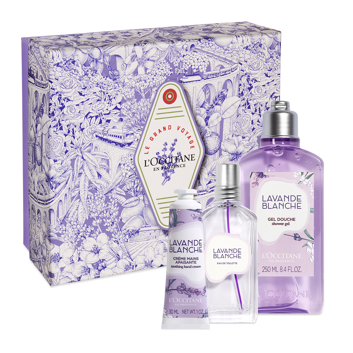 L'Occitane Coffret Lavande Blanche | Livraison à Maurice