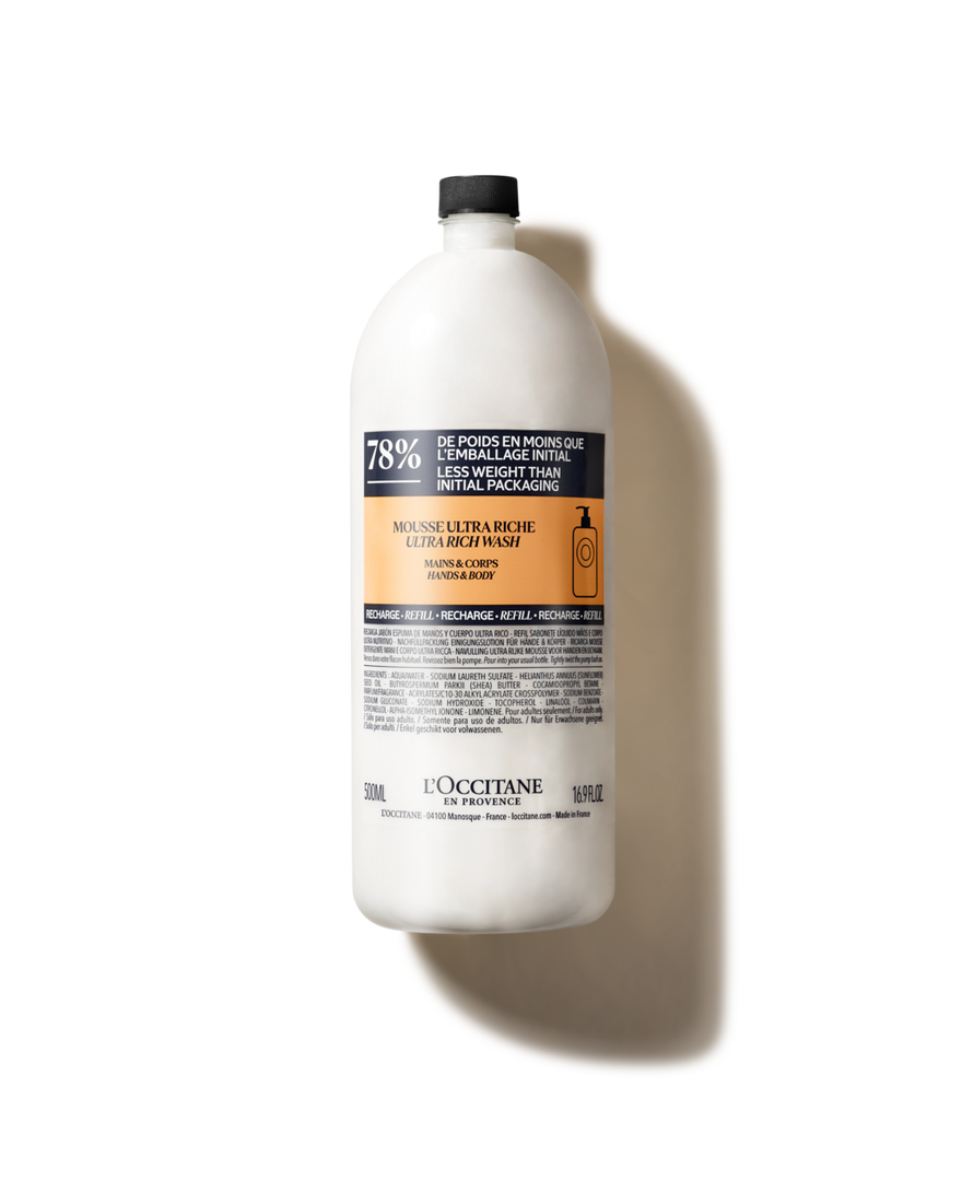Bildanzeige 1/1 des Produkts Nachf&uuml;llpackung Sheabutter Ultra Riche Hand- & K&ouml;rperwaschlotion, , RECT