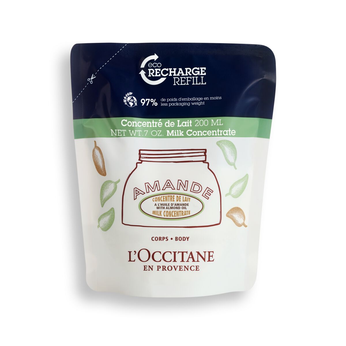 Öko-Nachfüllpackung Mandel Körpercreme 200ml - 200 - L'Occitane en Provence